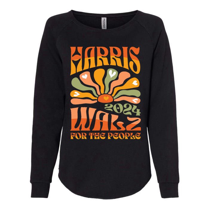 Harris Walz 2024 Election President Kamala Harris Tim Waltz Womens California Wash Sweatshirt