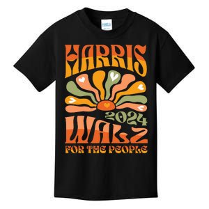 Harris Walz 2024 Election President Kamala Harris Tim Waltz Kids T-Shirt