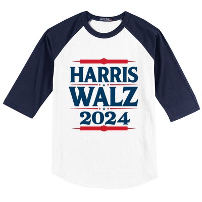 Harris Walz 2024 Election Kamala Harris Tim Walz Waltz Baseball Sleeve Shirt