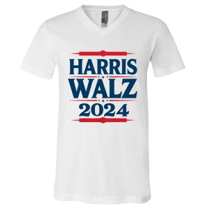 Harris Walz 2024 Election Kamala Harris Tim Walz Waltz V-Neck T-Shirt