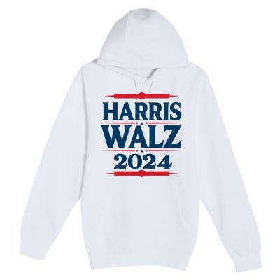 Harris Walz 2024 Election Kamala Harris Tim Walz Waltz Premium Pullover Hoodie