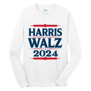 Harris Walz 2024 Election Kamala Harris Tim Walz Waltz Tall Long Sleeve T-Shirt