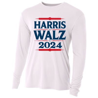 Harris Walz 2024 Election Kamala Harris Tim Walz Waltz Cooling Performance Long Sleeve Crew