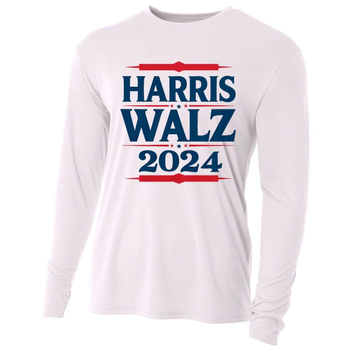 Harris Walz 2024 Election Kamala Harris Tim Walz Waltz Cooling Performance Long Sleeve Crew