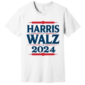 Harris Walz 2024 Election Kamala Harris Tim Walz Waltz Premium T-Shirt