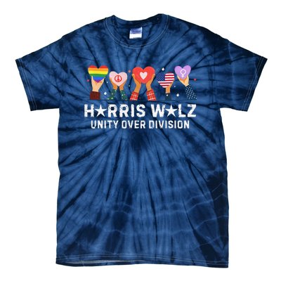 Harris Walz 2024 Unity Over Division Harris Walz 2024 Tie-Dye T-Shirt