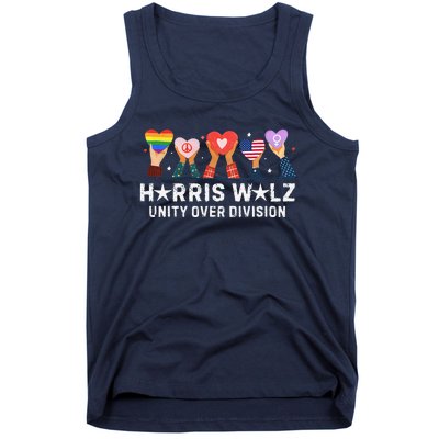 Harris Walz 2024 Unity Over Division Harris Walz 2024 Tank Top