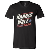 Harris Walz 2024 Vintage Style V-Neck T-Shirt