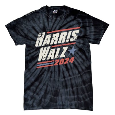 Harris Walz 2024 Vintage Style Tie-Dye T-Shirt