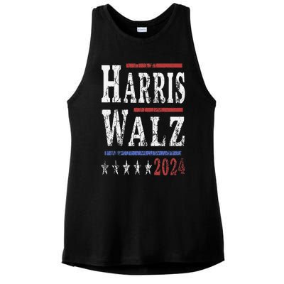 Harris Walz 2024 Election Kamala Harris Tim Waltz 2024 Ladies PosiCharge Tri-Blend Wicking Tank