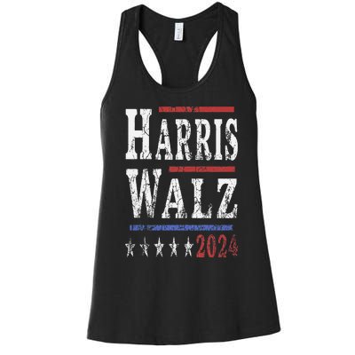 Harris Walz 2024 Election Kamala Harris Tim Waltz 2024 Women's Racerback Tank