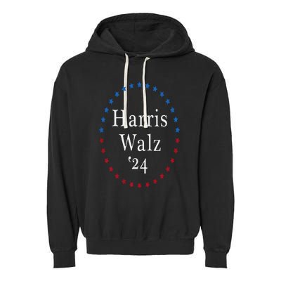 Harris Walz 2024 For President Patriotic Kamala Waltz 2024 Garment-Dyed Fleece Hoodie