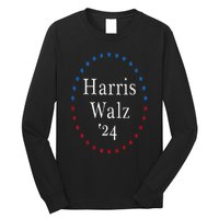 Harris Walz 2024 For President Patriotic Kamala Waltz 2024 Long Sleeve Shirt