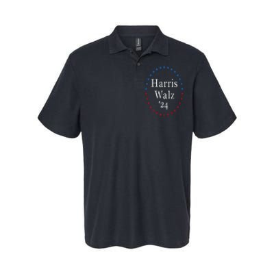 Harris Walz 2024 For President Patriotic Kamala Waltz 2024 Softstyle Adult Sport Polo