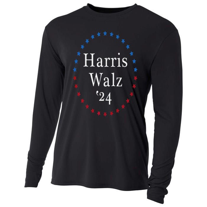 Harris Walz 2024 For President Patriotic Kamala Waltz 2024 Cooling Performance Long Sleeve Crew