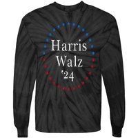 Harris Walz 2024 For President Patriotic Kamala Waltz 2024 Tie-Dye Long Sleeve Shirt