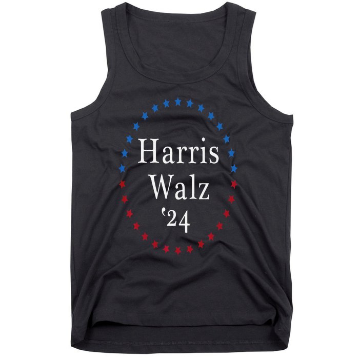 Harris Walz 2024 For President Patriotic Kamala Waltz 2024 Tank Top