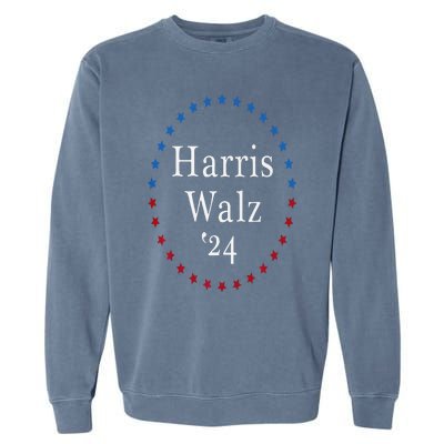 Harris Walz 2024 For President Patriotic Kamala Waltz 2024 Garment-Dyed Sweatshirt