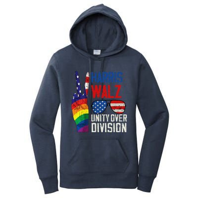 Harris Walz 2024 Unity Over Division Harris Walz 2024 Women's Pullover Hoodie