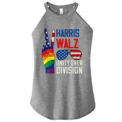 Harris Walz 2024 Unity Over Division Harris Walz 2024 Women's Perfect Tri Rocker Tank