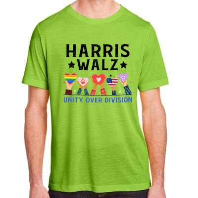 Harris Walz 2024 Unity Over Division Harris Walz 2024 Adult ChromaSoft Performance T-Shirt