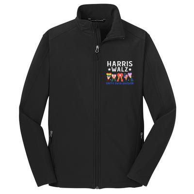 Harris Walz 2024 Unity Over Division Harris Walz 2024 Core Soft Shell Jacket