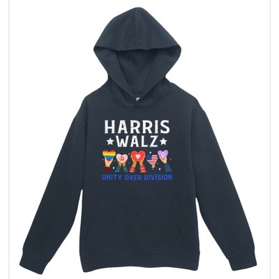 Harris Walz 2024 Unity Over Division Harris Walz 2024 Urban Pullover Hoodie