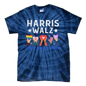 Harris Walz 2024 Unity Over Division Harris Walz 2024 Tie-Dye T-Shirt