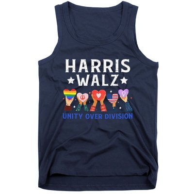 Harris Walz 2024 Unity Over Division Harris Walz 2024 Tank Top