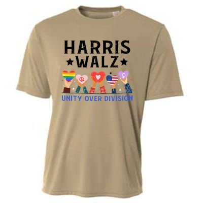 Harris Walz 2024 Unity Over Division Harris Walz 2024 Cooling Performance Crew T-Shirt