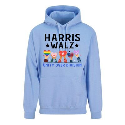 Harris Walz 2024 Unity Over Division Harris Walz 2024 Unisex Surf Hoodie