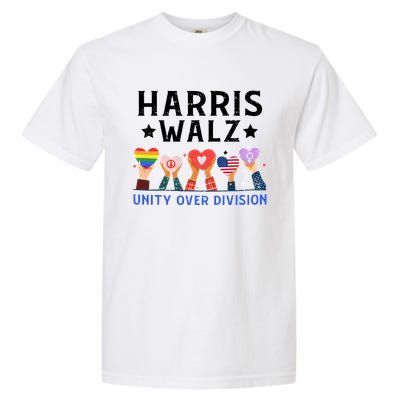 Harris Walz 2024 Unity Over Division Harris Walz 2024 Garment-Dyed Heavyweight T-Shirt