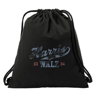 Harris Waltz 2024 Baseball Script Women Harris Waltz 2024 Drawstring Bag