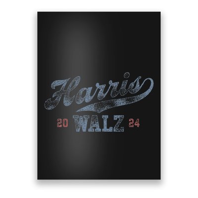 Harris Waltz 2024 Baseball Script Women Harris Waltz 2024 Poster
