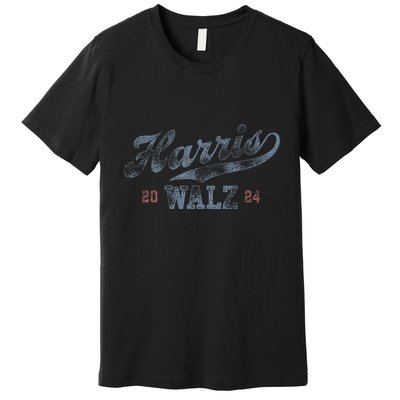 Harris Waltz 2024 Baseball Script Women Harris Waltz 2024 Premium T-Shirt