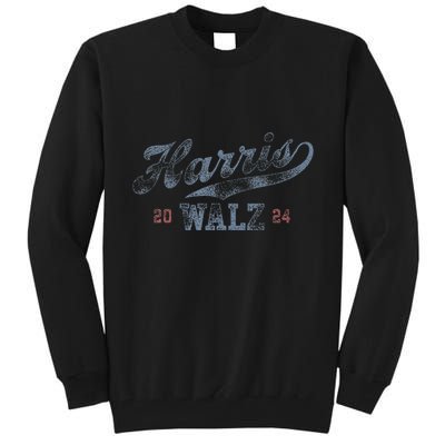 Harris Waltz 2024 Baseball Script Women Harris Waltz 2024 Tall Sweatshirt