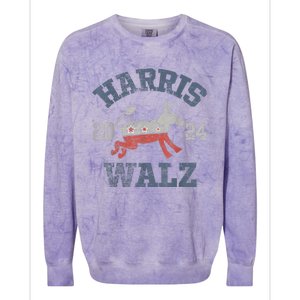 Harris Waltz 2024 Election Kamala Harris Tim Waltz 2024 Colorblast Crewneck Sweatshirt