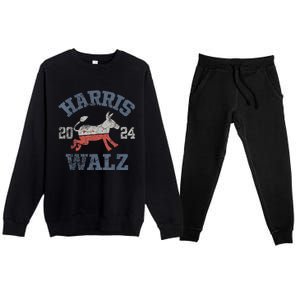 Harris Waltz 2024 Election Kamala Harris Tim Waltz 2024 Premium Crewneck Sweatsuit Set