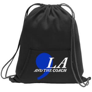 Harris Walz 2024 Comma La And The Coach Sweatshirt Cinch Pack Bag