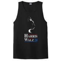 Harris Waltz 2024 Election Funny Cat Kamala Harris Tim Walz PosiCharge Competitor Tank