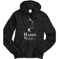 Harris Waltz 2024 Election Funny Cat Kamala Harris Tim Walz Tie Dye Hoodie