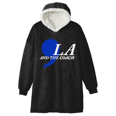 Harris Walz 2024 Comma La And The Coach Hooded Wearable Blanket