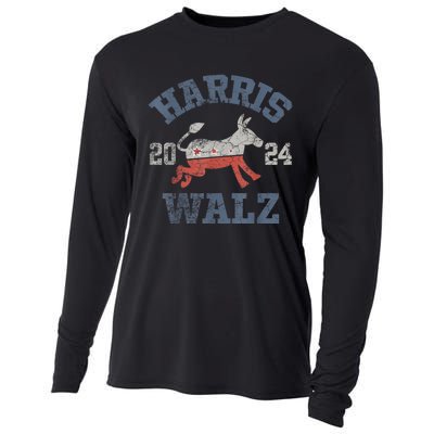 Harris Waltz 2024 Election Kamala Harris Tim Waltz 2024 Cooling Performance Long Sleeve Crew