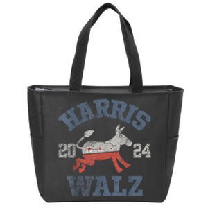 Harris Waltz 2024 Election Kamala Harris Tim Waltz 2024 Zip Tote Bag