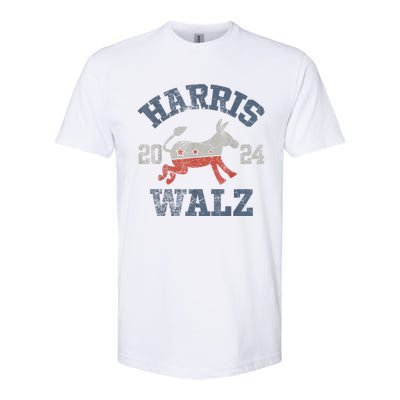 Harris Waltz 2024 Election Kamala Harris Tim Waltz 2024 Softstyle CVC T-Shirt