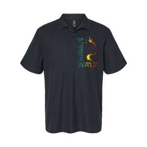 Harris Waltz 2024 Kamala Walz Cat Lettering Positive Funny Softstyle Adult Sport Polo