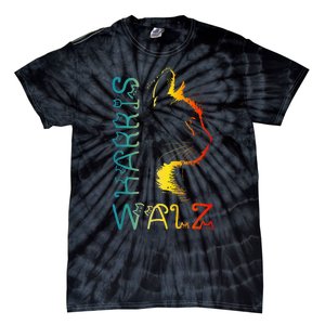 Harris Waltz 2024 Kamala Walz Cat Lettering Positive Funny Tie-Dye T-Shirt