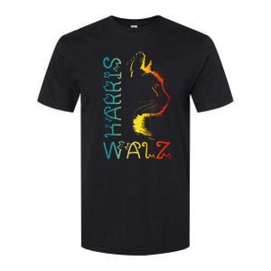 Harris Waltz 2024 Kamala Walz Cat Lettering Positive Funny Softstyle CVC T-Shirt