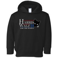 Harris Waltz 2024 For The People Cat Lady Kamala Harris 2024 Toddler Hoodie