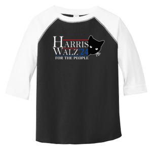 Harris Waltz 2024 For The People Cat Lady Kamala Harris 2024 Toddler Fine Jersey T-Shirt